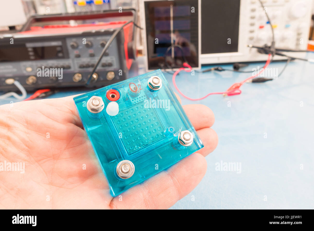 fuel cell research in lab Stock Photo Alamy