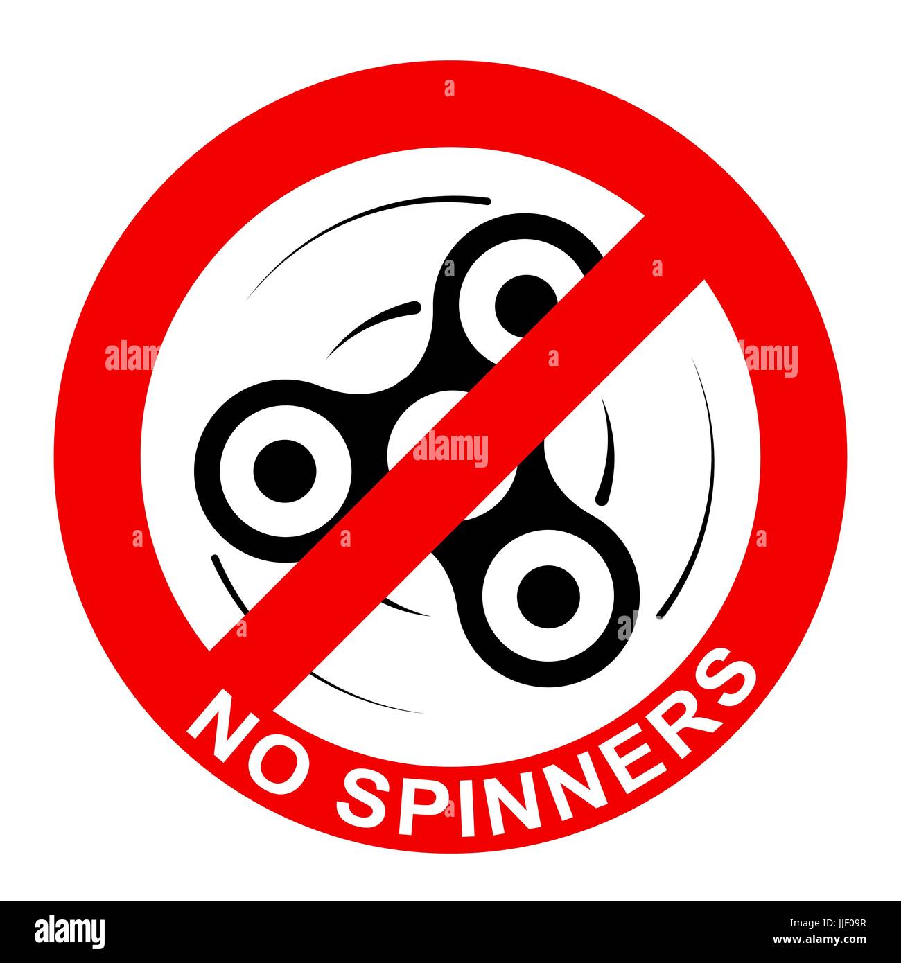 Sign, prohibition of toys spinners Stock Vector Image & Art Alamy