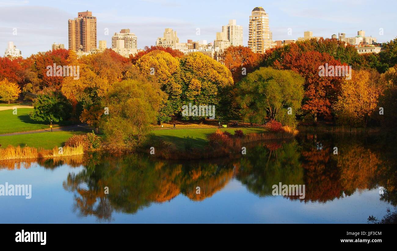 Central Park in Fall Stock Photo - Alamy