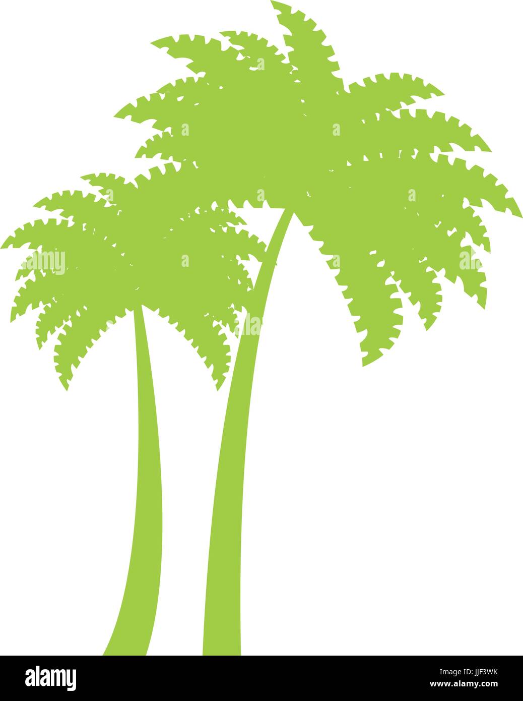 tree palms isolated icon vector illustration design Stock Vector Image ...
