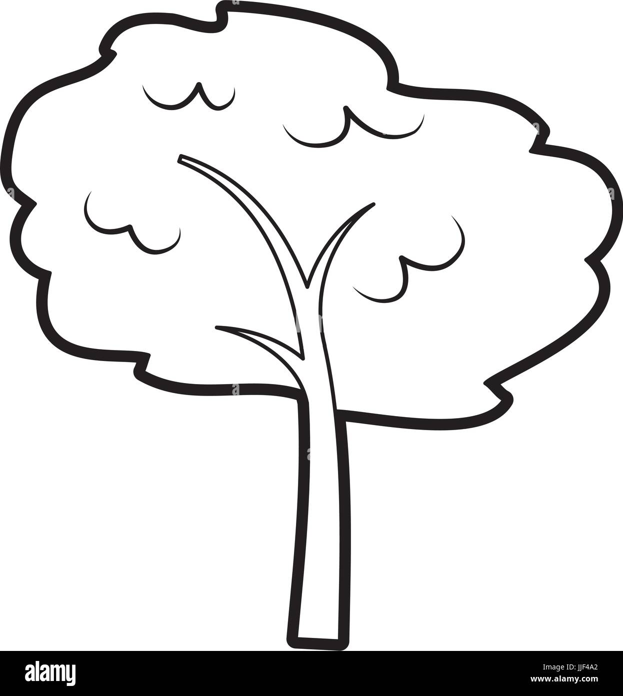 tree plant forest icon vector illustration design Stock Vector Image ...