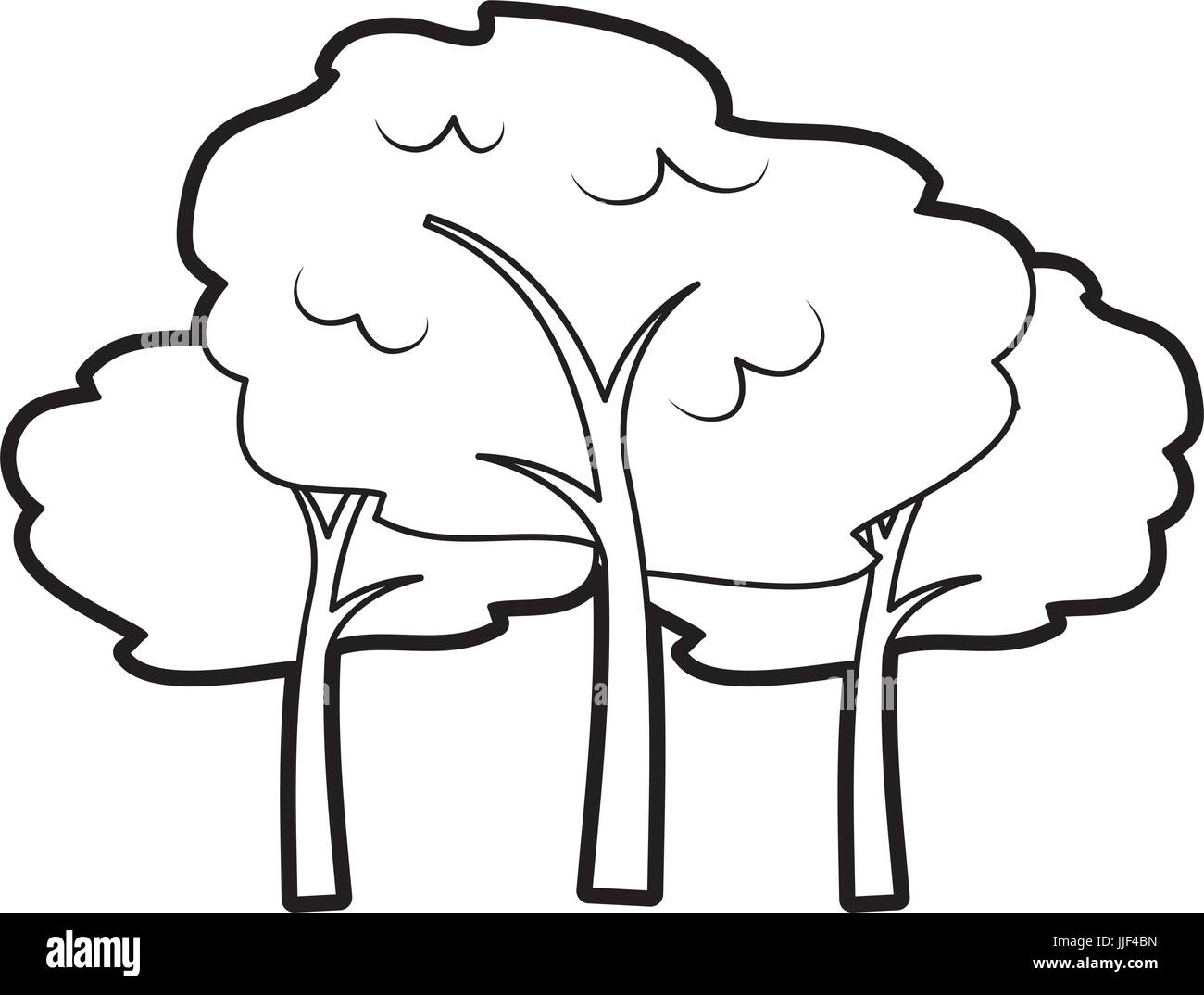 tree plant forest icon vector illustration design Stock Vector Image ...