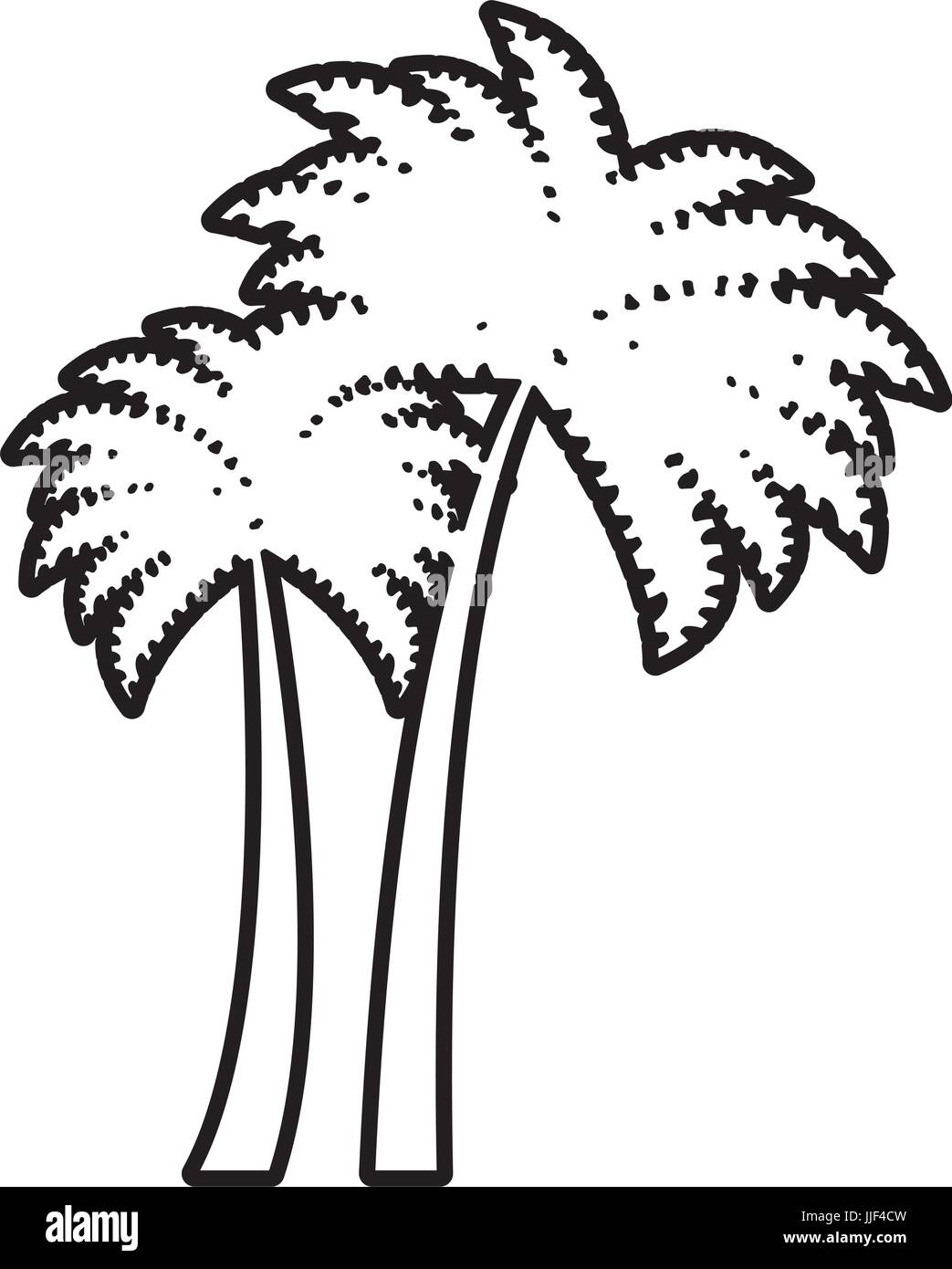 tree palms isolated icon vector illustration design Stock Vector Image ...