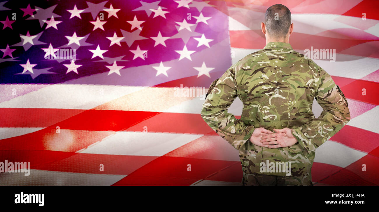 Man Back View Soldier High Resolution Stock Photography and Images - Alamy