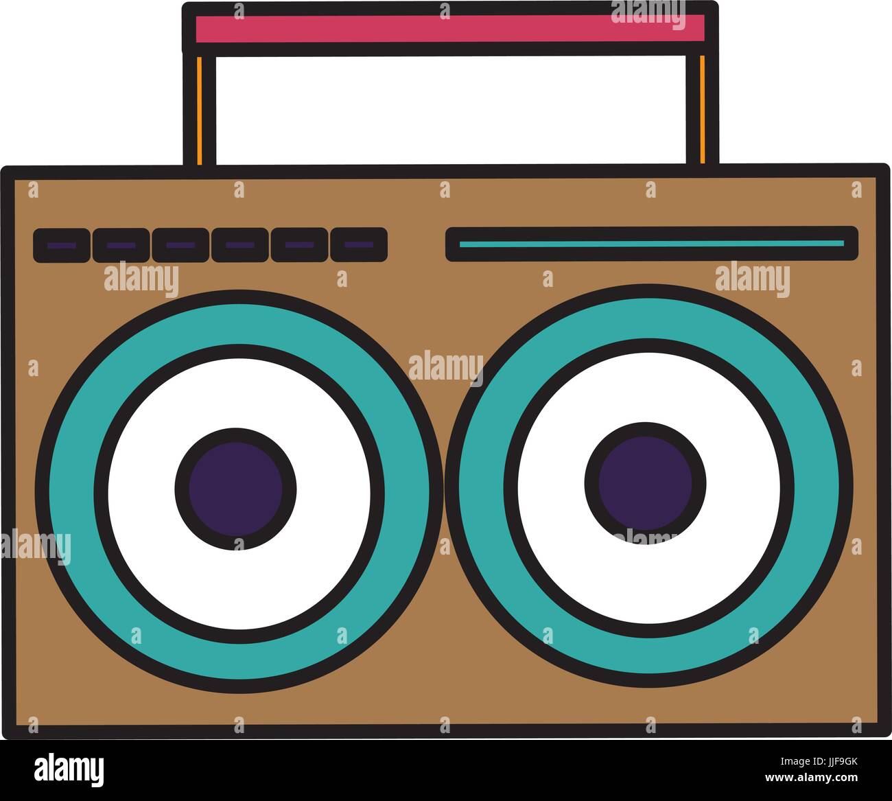 music player vintage style vector illustration design Stock Vector ...
