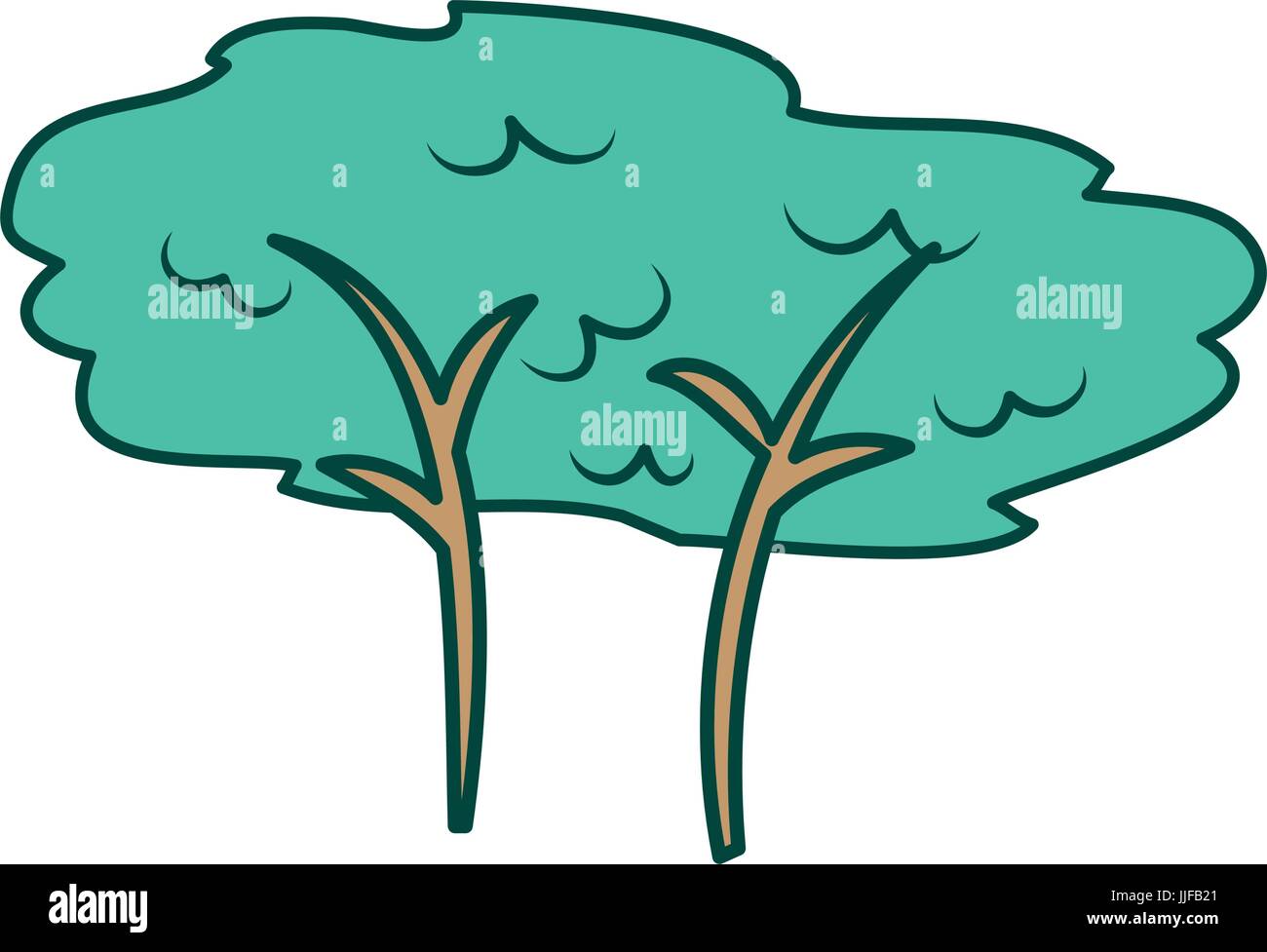 tree plant forest icon vector illustration design Stock Vector Image ...
