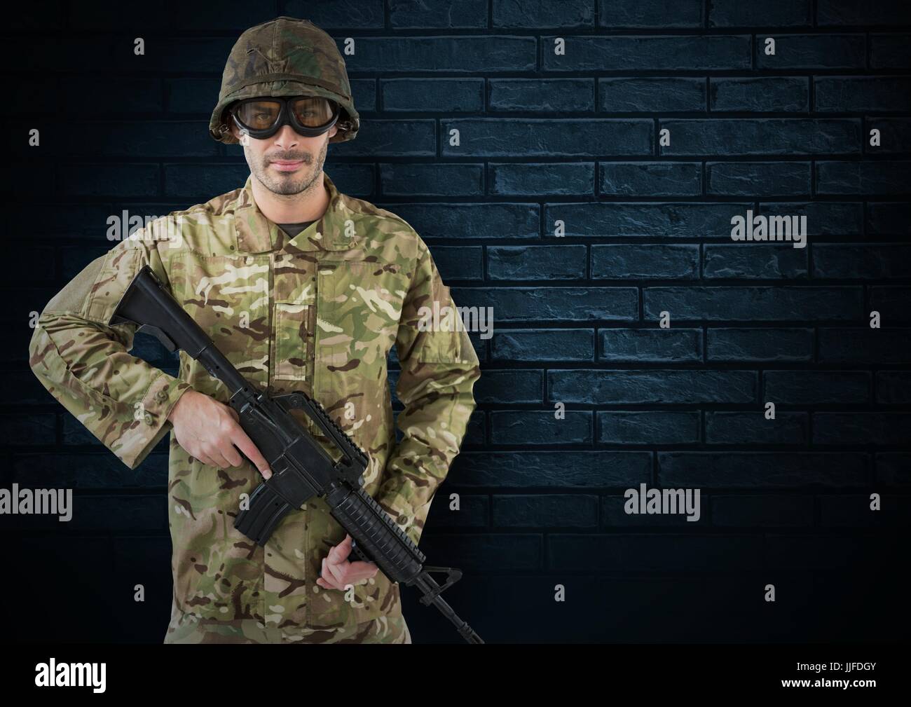 Digital composite soldier helmet hi-res stock photography and images ...