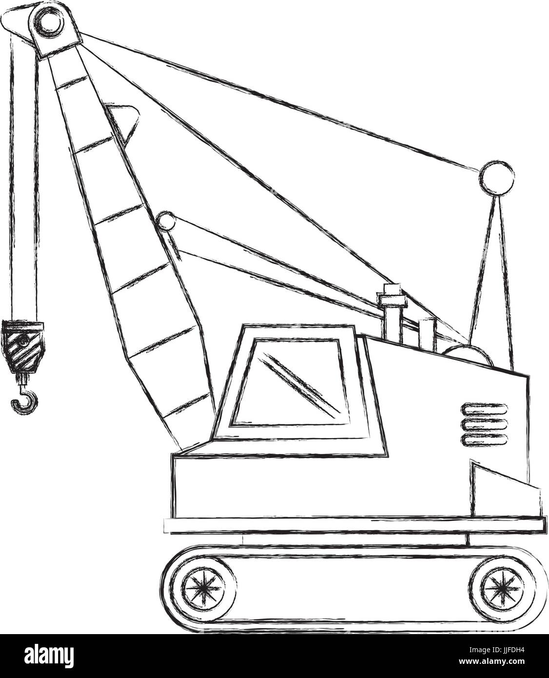 crane construction isolated icon vector illustration design Stock ...