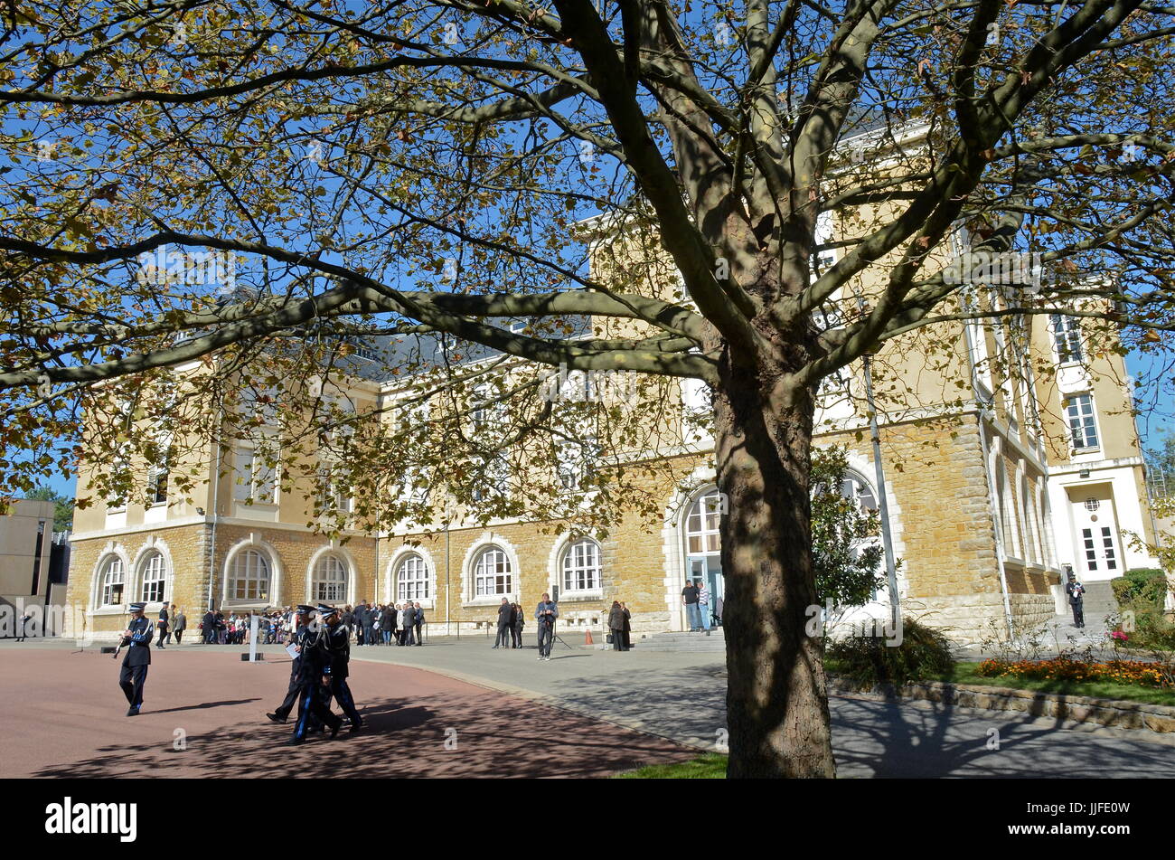 A ceremony at French National Police Higher School, in SaintCyr au Mont d'Or, France Stock