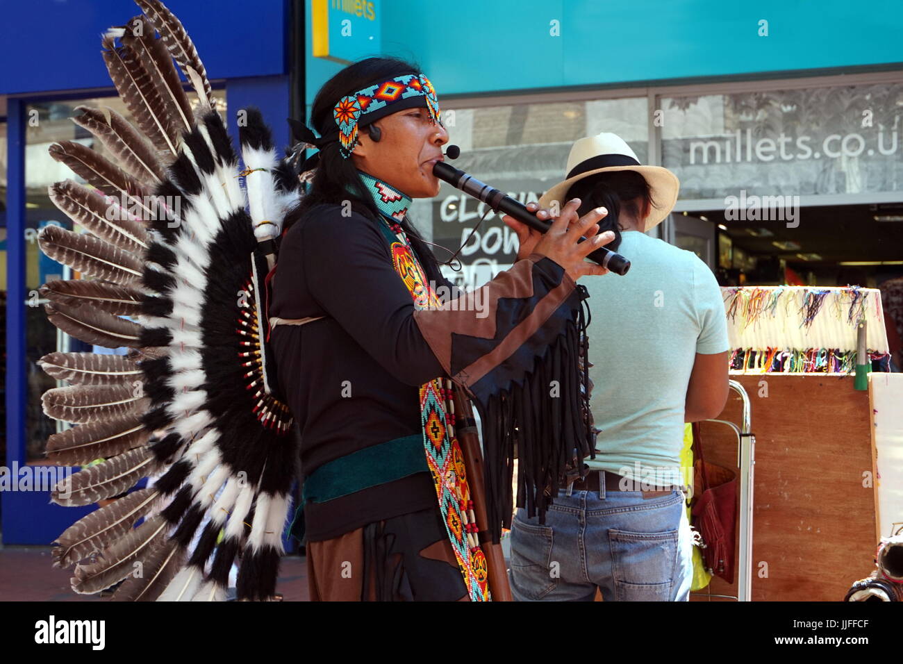 Native american flute player hires stock photography and images Alamy