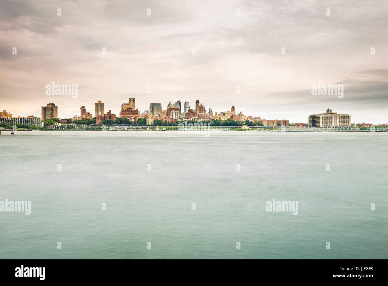 Brooklyn skyline waterfront, New York City Stock Photo