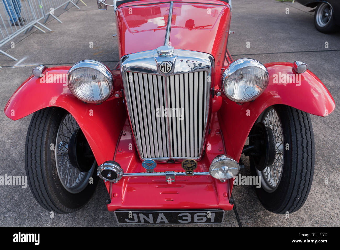 vintage MG sports car Stock Photo
