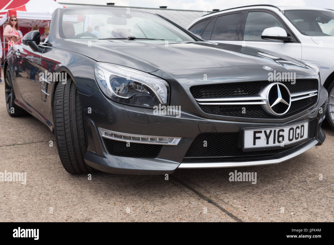 Mercedes front end view Stock Photo