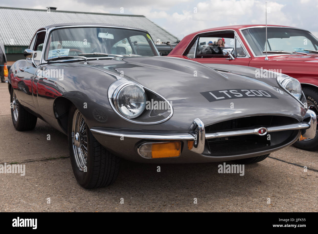 E type Jaguar Stock Photo