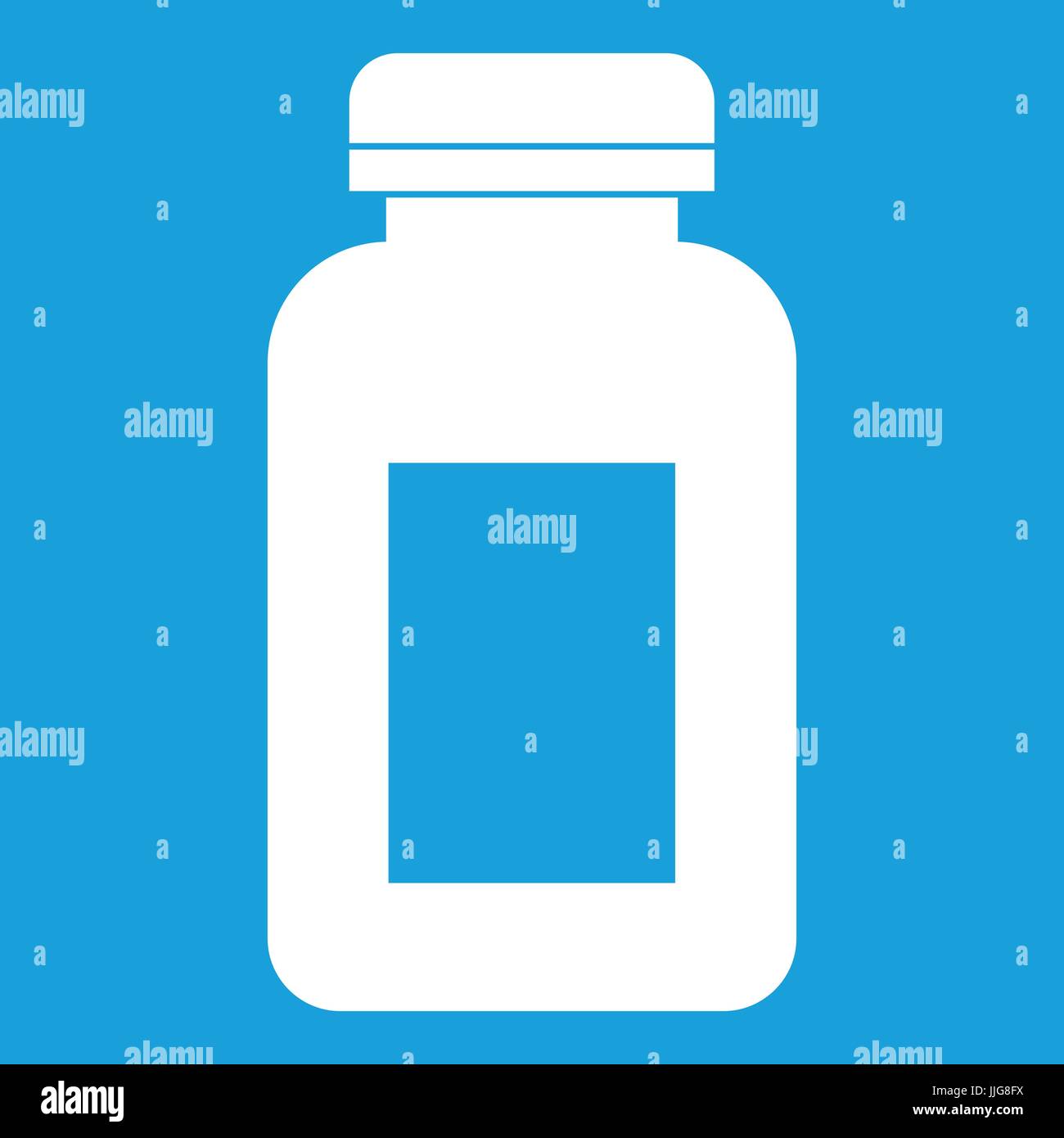 Medicine jar icon white Stock Vector Image & Art Alamy