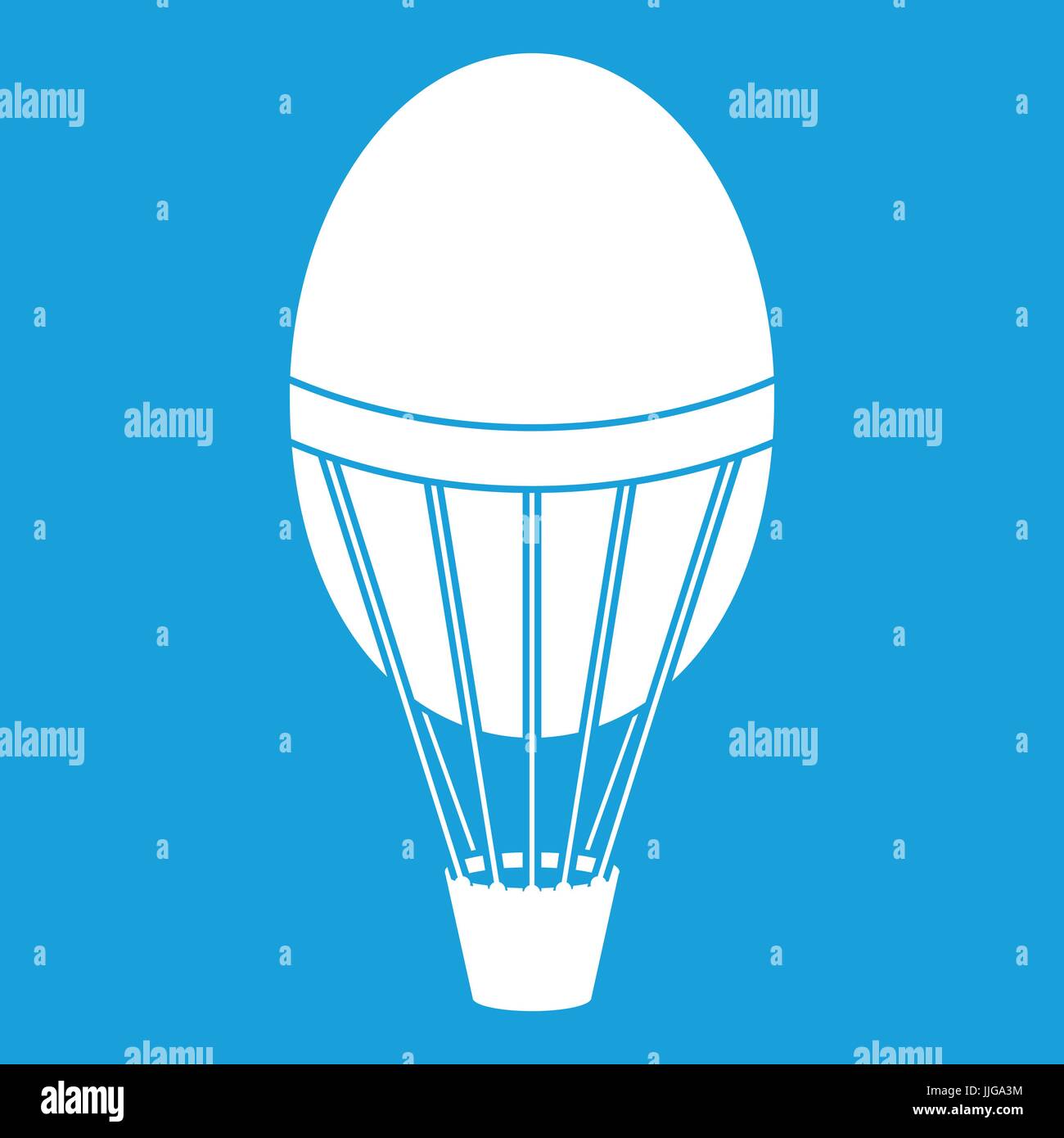 Hot air balloon icon white Stock Vector Image & Art - Alamy