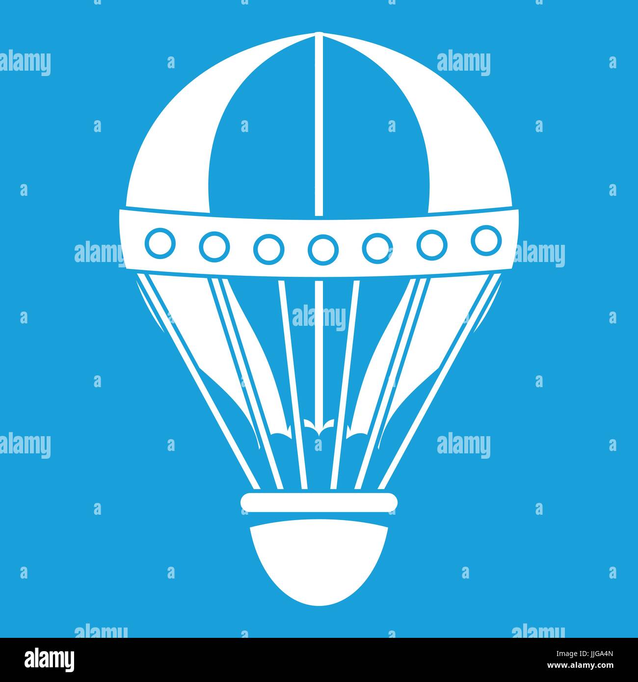 Vintage hot air balloon icon white Stock Vector Image & Art - Alamy