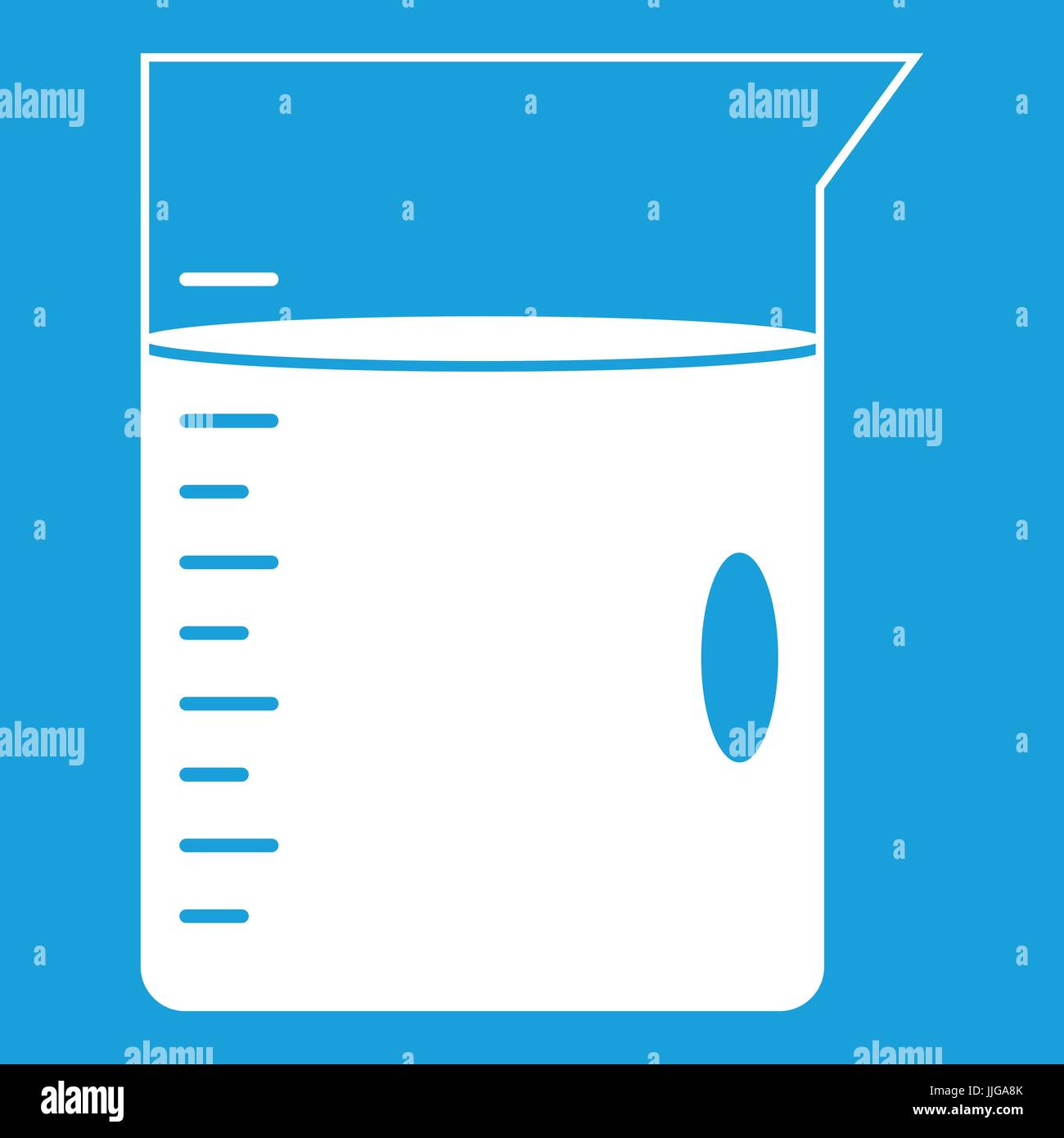 Measuring cup icon white Stock Vector Image & Art - Alamy