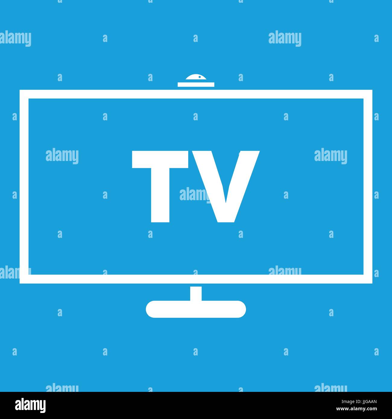 Television icon white Stock Vector Image & Art - Alamy