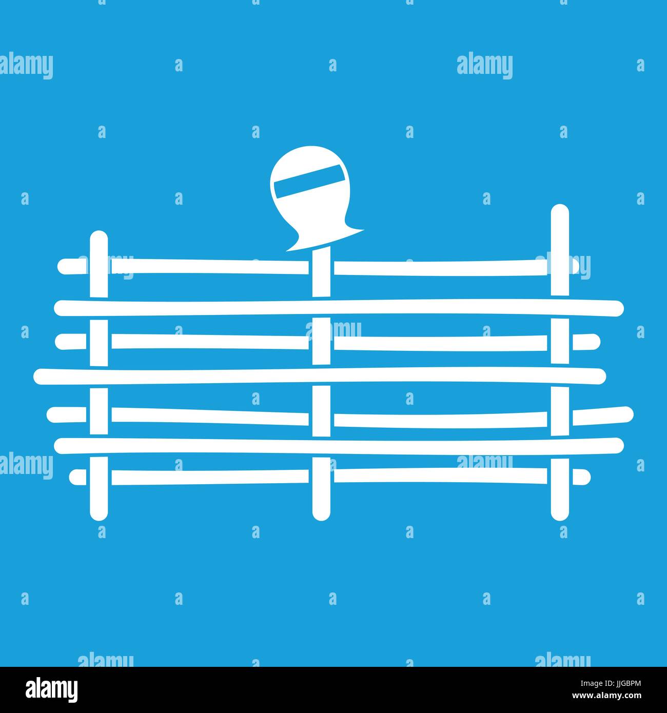 Palisade icon white Stock Vector Image & Art - Alamy