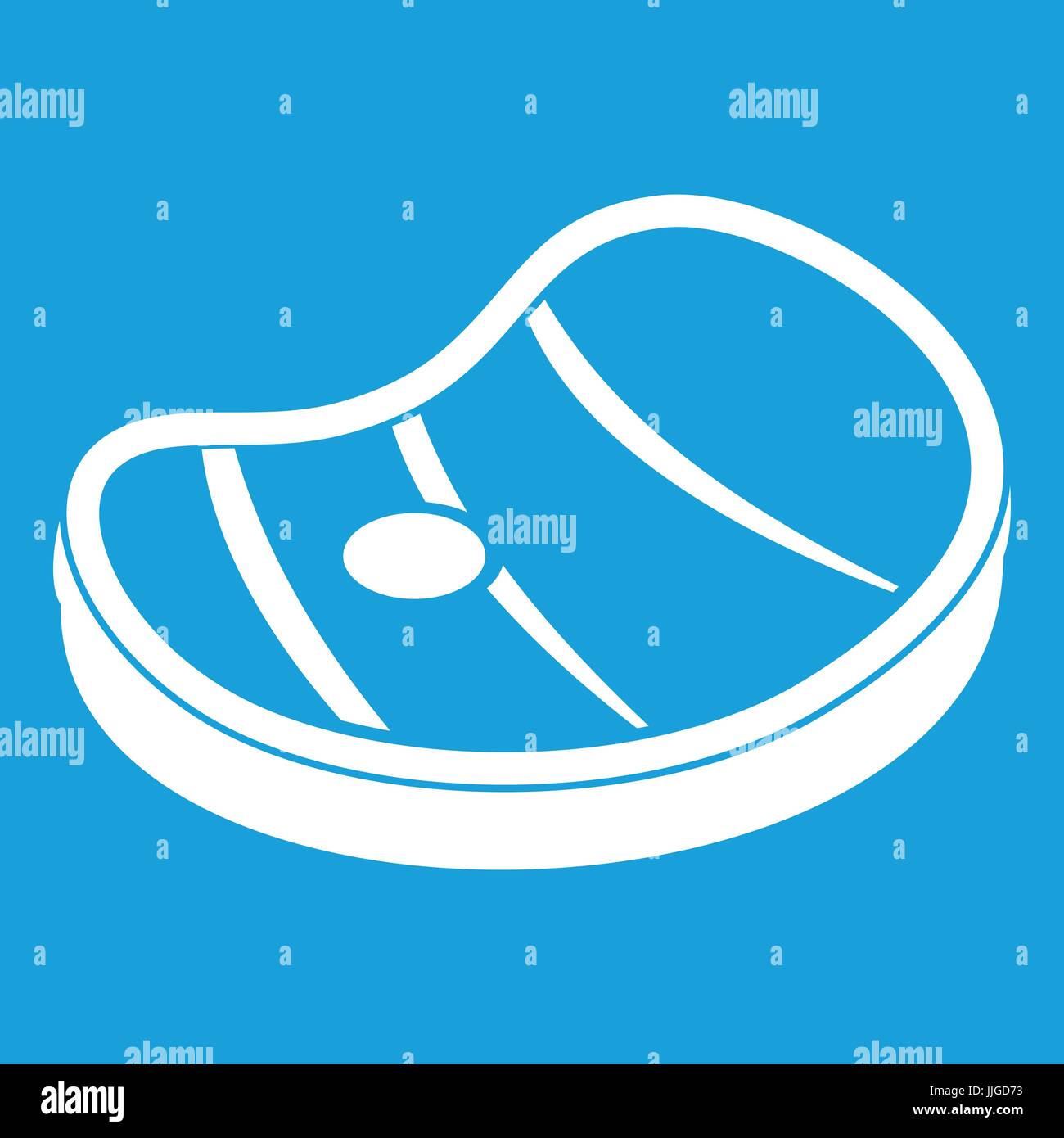 Steak of meat icon white Stock Vector Image & Art - Alamy