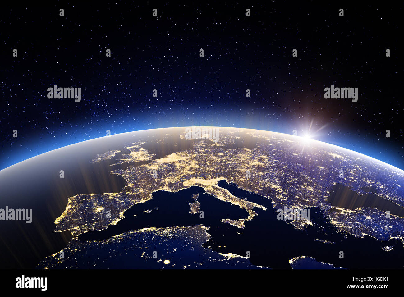World - Europe. Elements of this image furnished by NASA Stock Photo