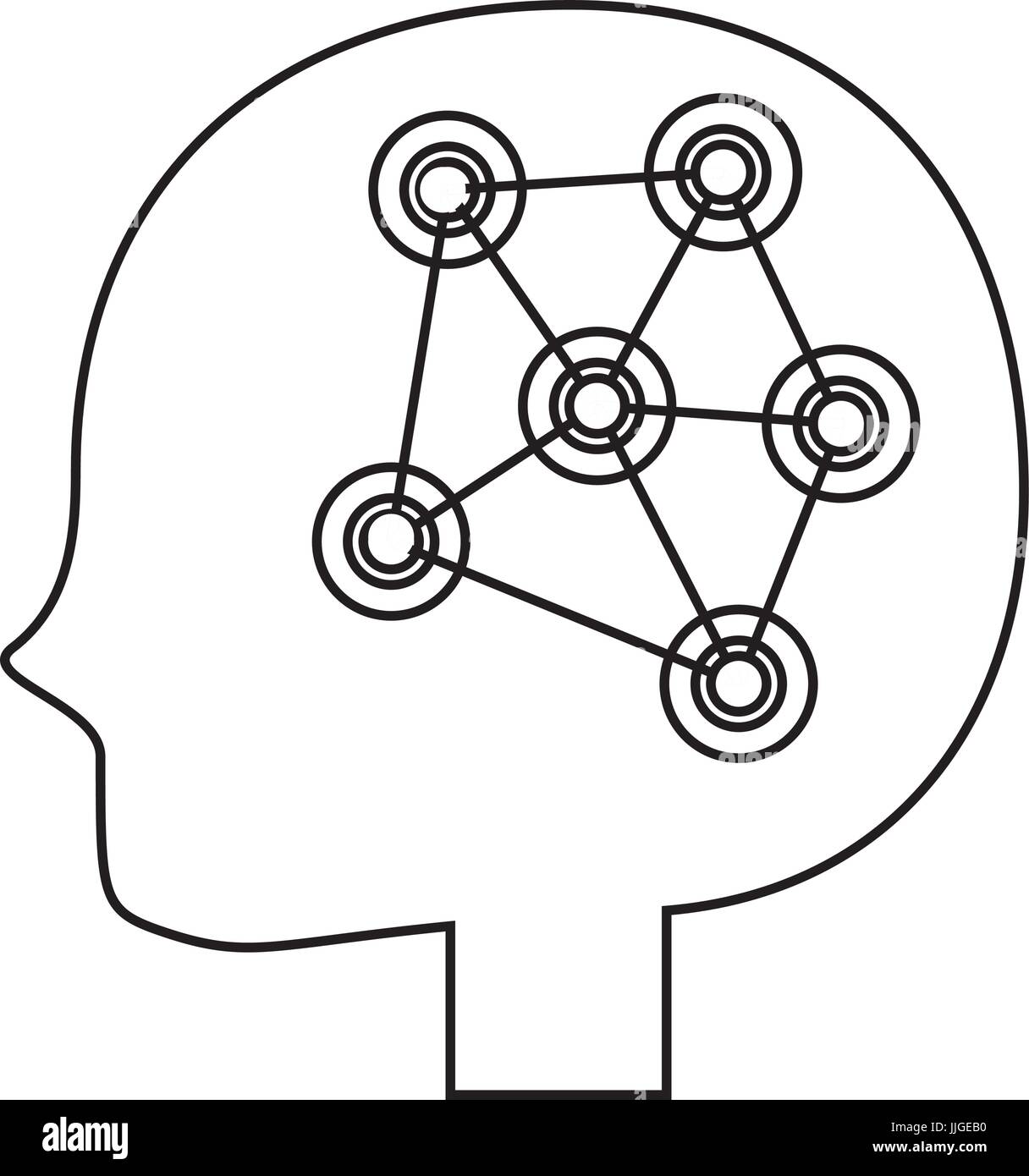 Human head silhouette Stock Vector Image & Art - Alamy