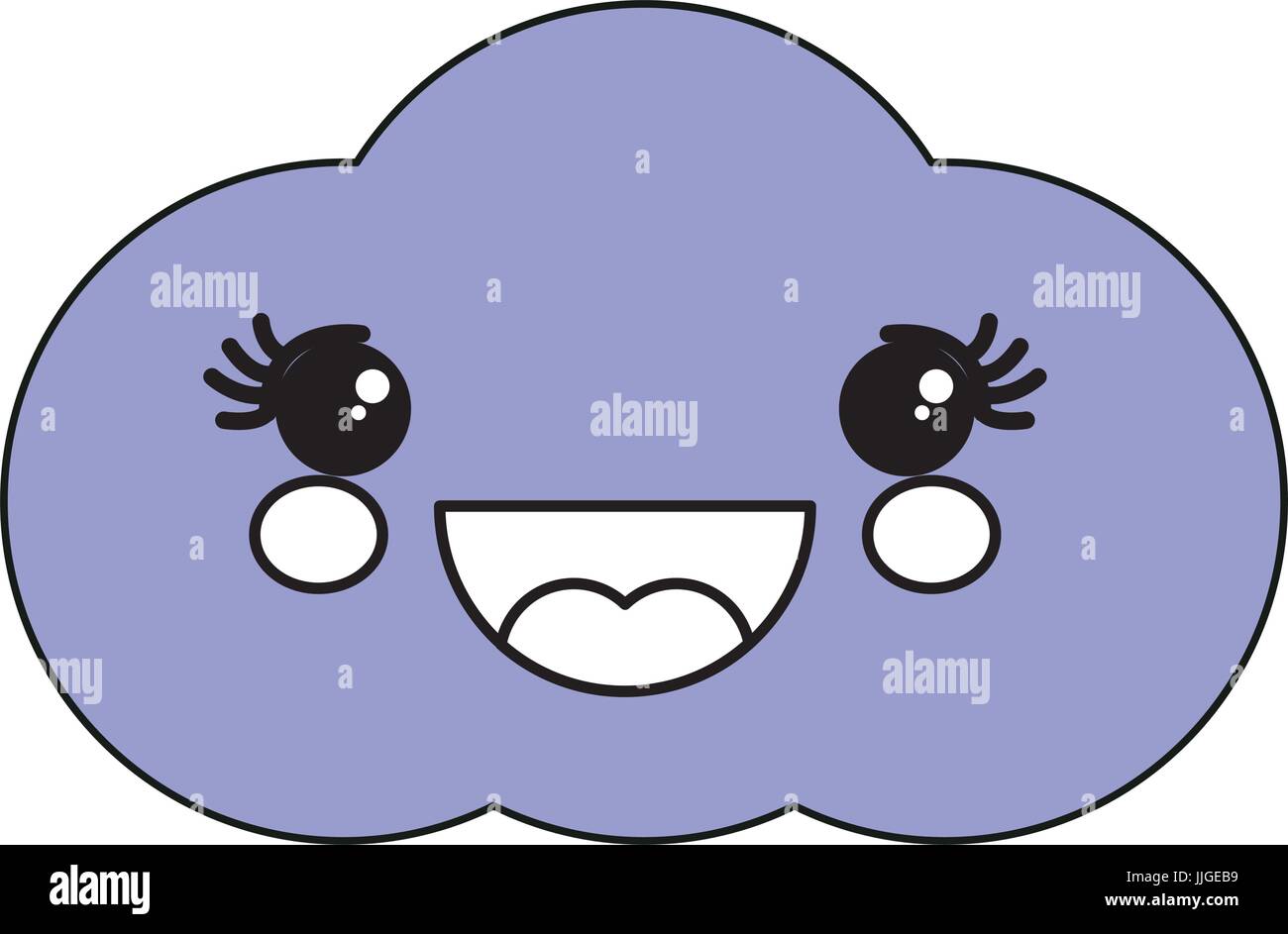 Cute cloud kawaii cartoon Stock Vector Image & Art - Alamy