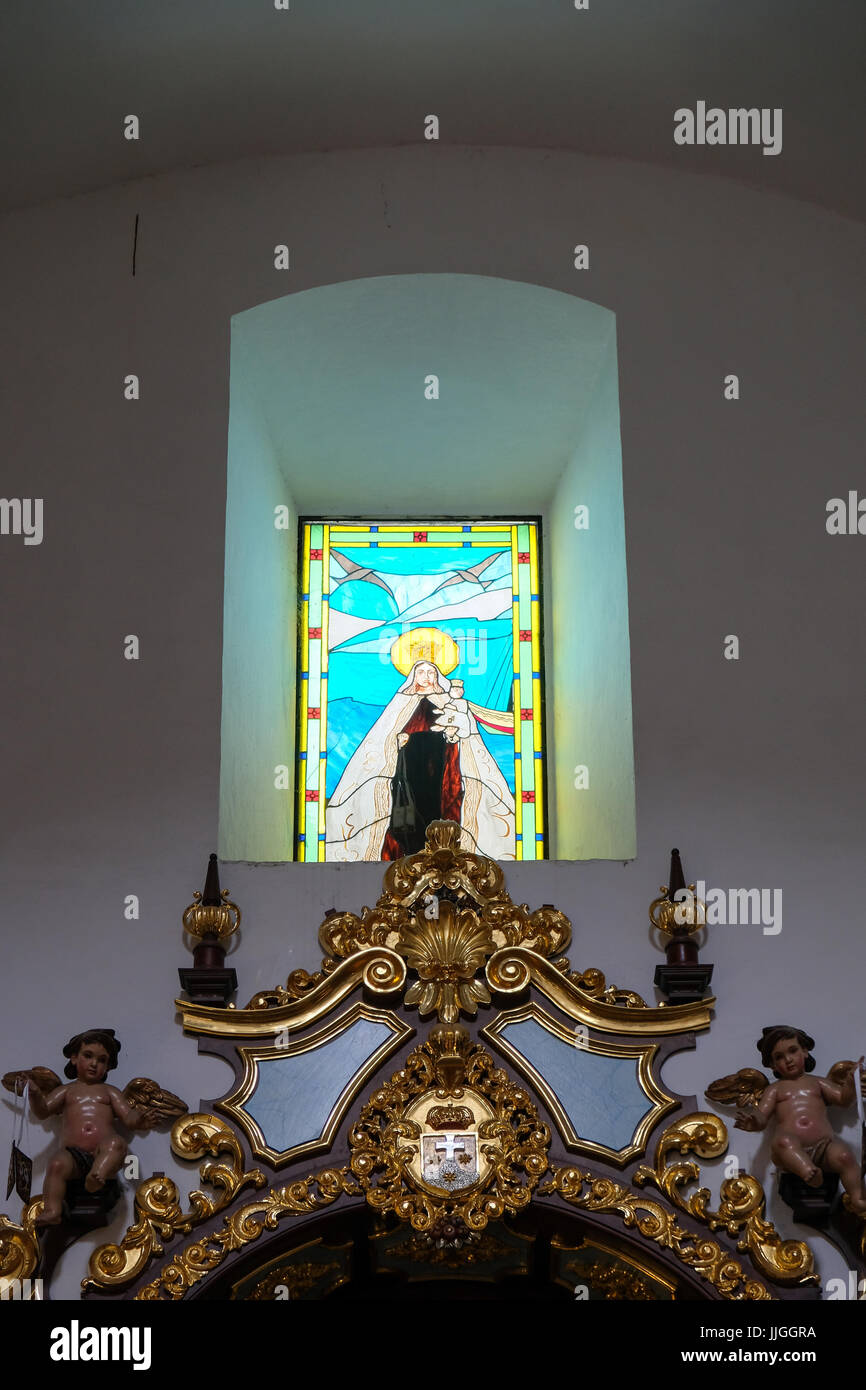MARBELLA, ANDALUCIA/SPAIN - JULY 6 : Interior of the Church of the Encarnacion in Marbella Spain on July 6, 2017 Stock Photo