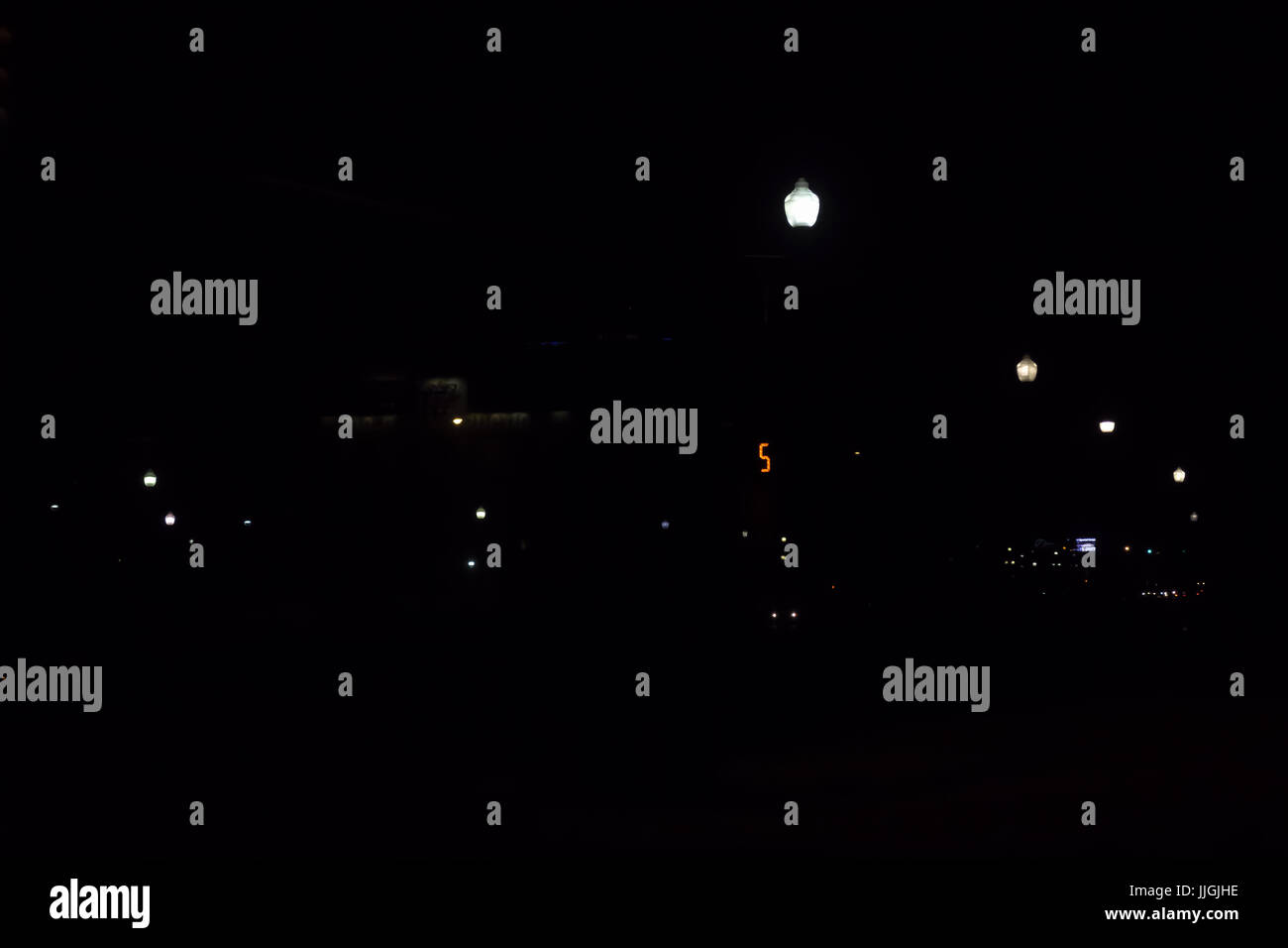 Blurred city lights at night Stock Photo Alamy