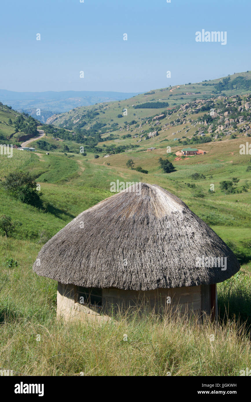 Traditional beehive hut Komati Valley northern Swaziland Southern Africa Stock Photo