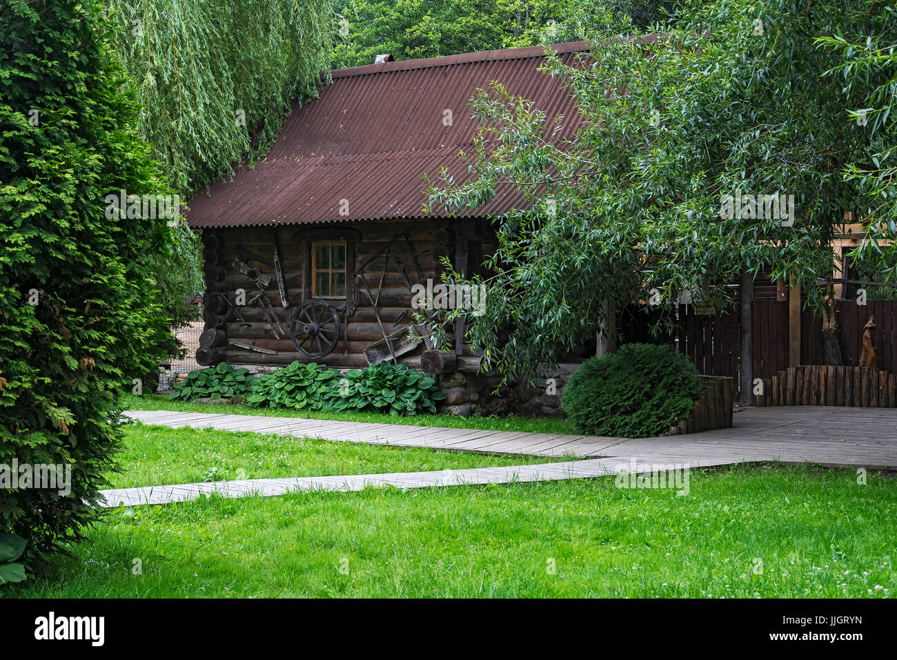 Wooden window sloping hi-res stock photography and images - Alamy