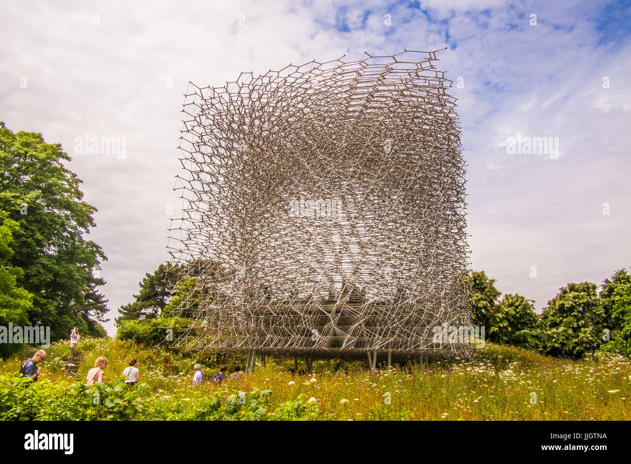 The Hive contemporary artwork at Kew Gardens, Richmond, London. Stock Photo