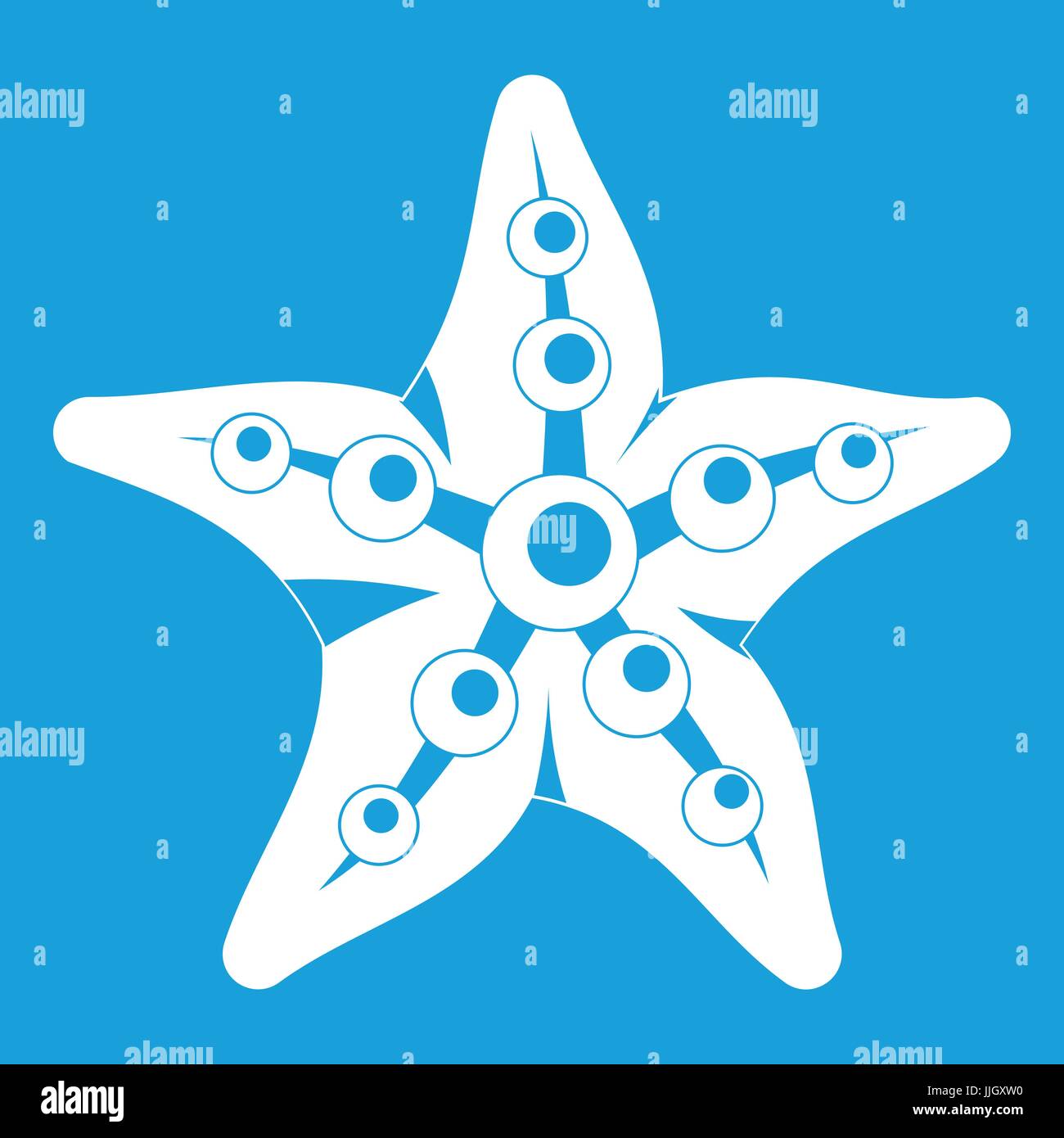 Starfish icon white Stock Vector Image & Art - Alamy
