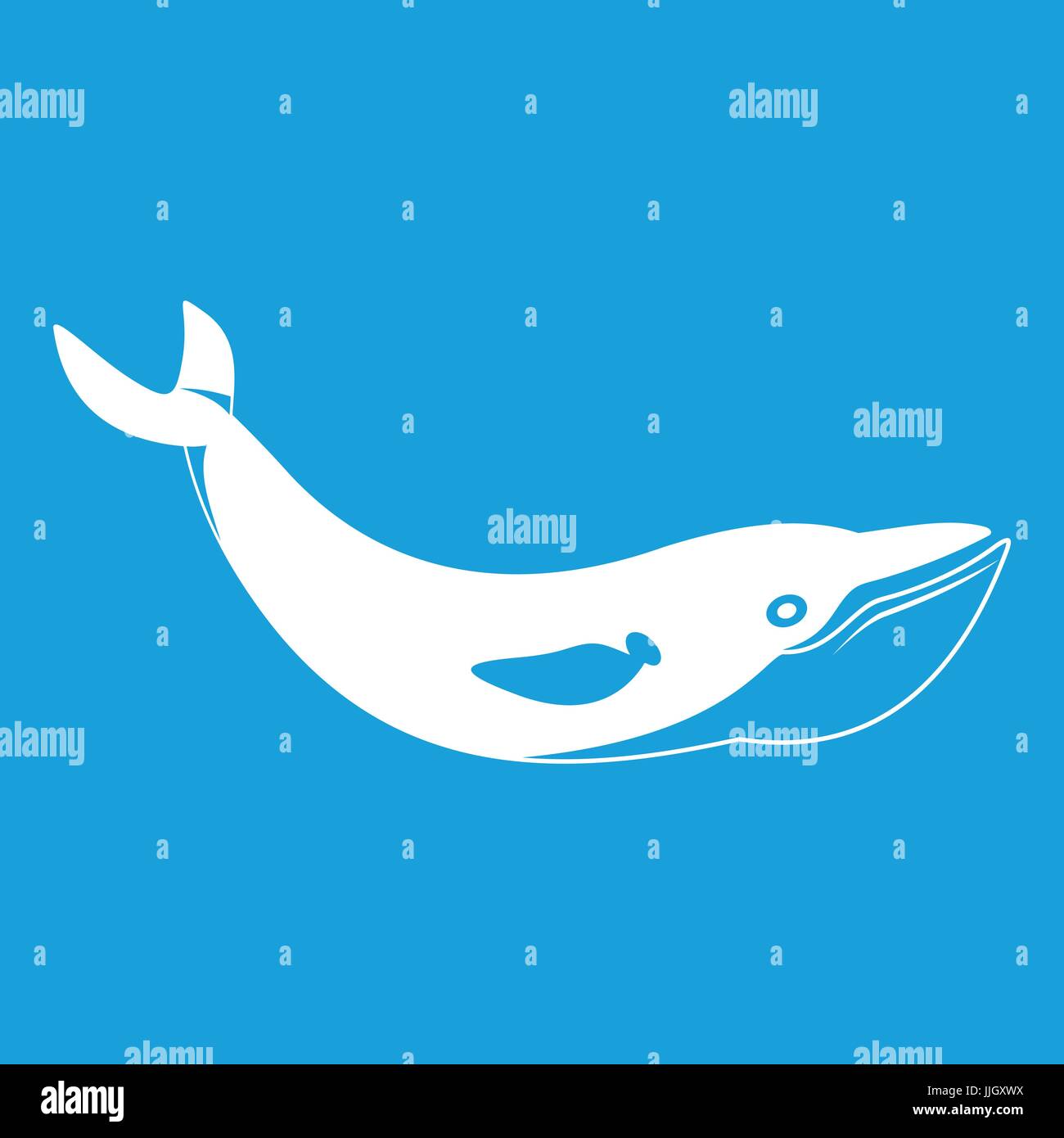 Whale icon white Stock Vector Image & Art - Alamy