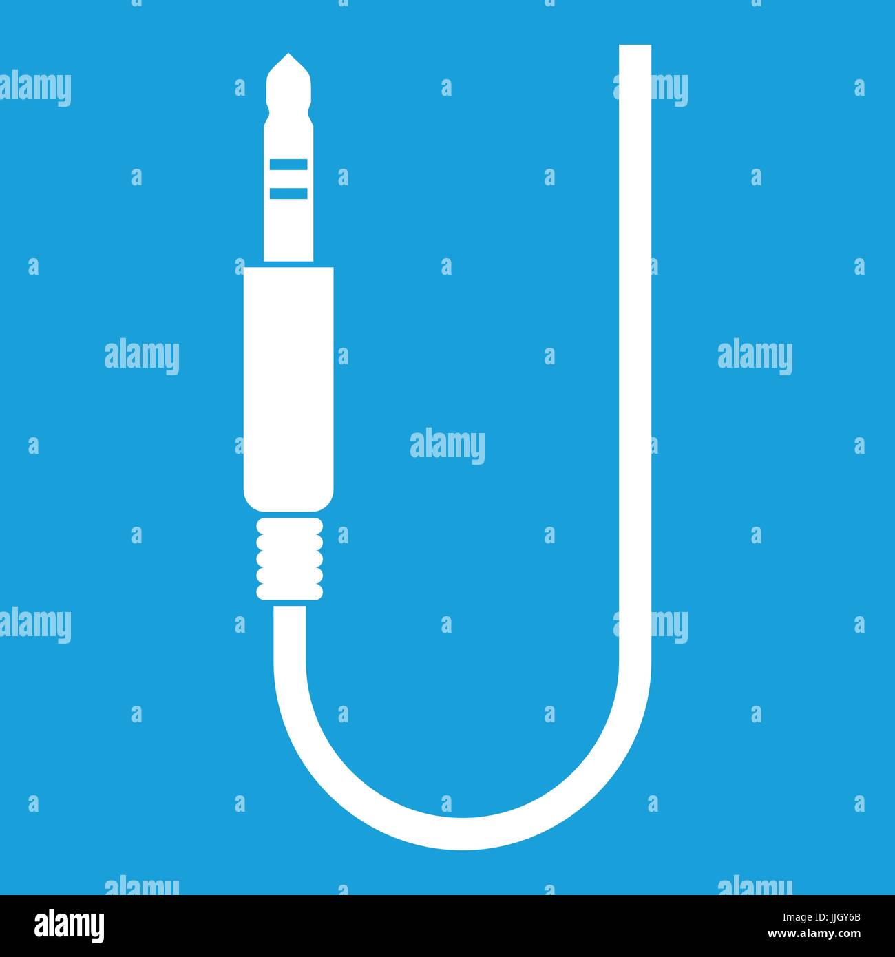 Microphone wire icon white Stock Vector Image & Art Alamy