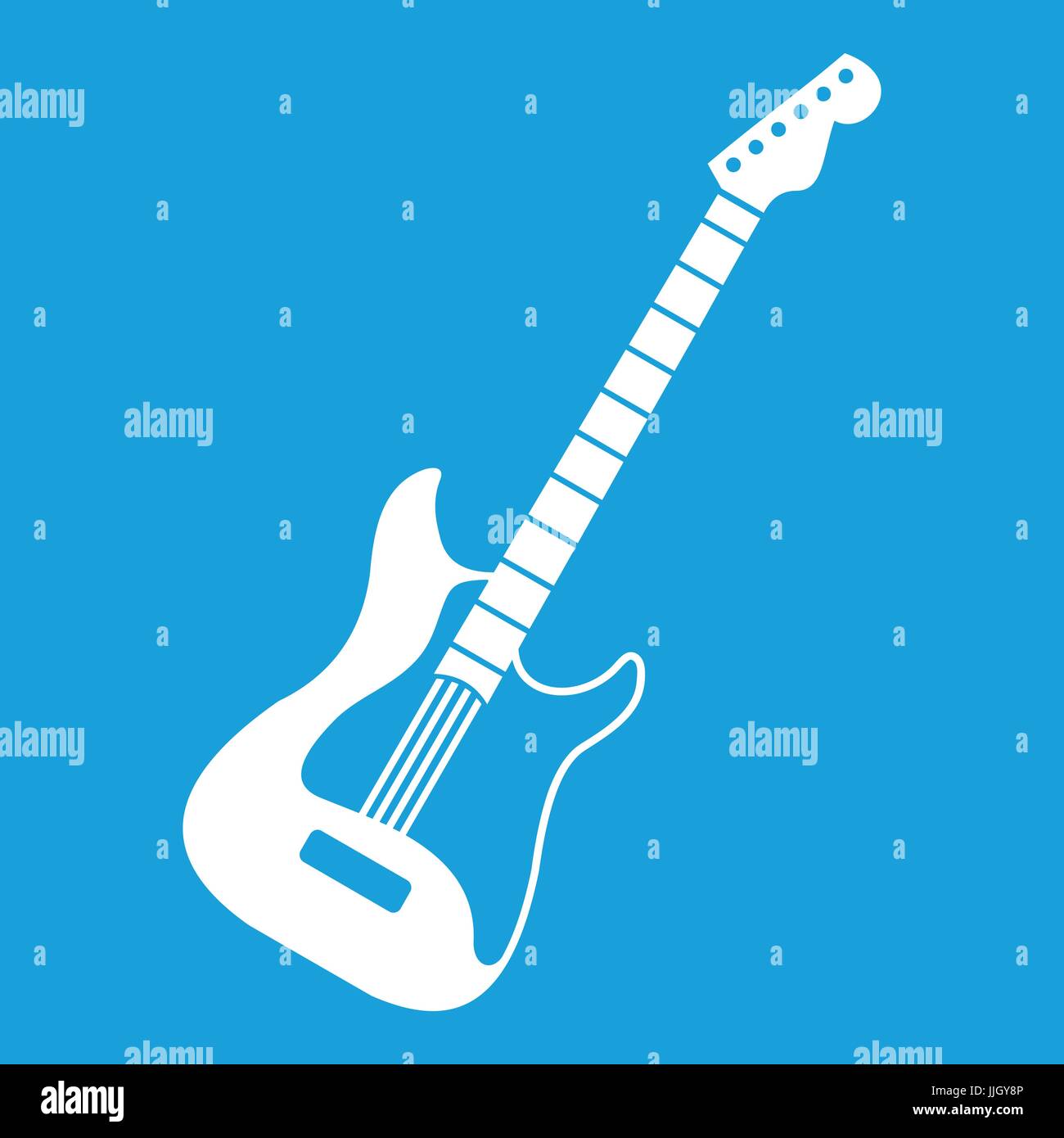 Acoustic guitar icon white Stock Vector Image & Art - Alamy
