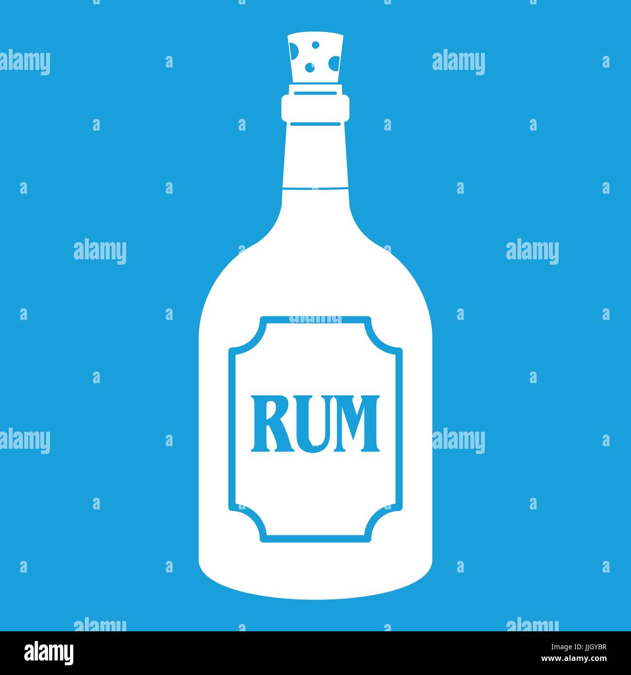 Rum icon white Stock Vector Image & Art - Alamy