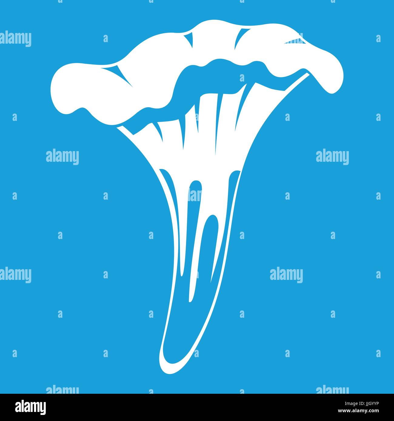 Chanterelle icon white Stock Vector Image & Art Alamy