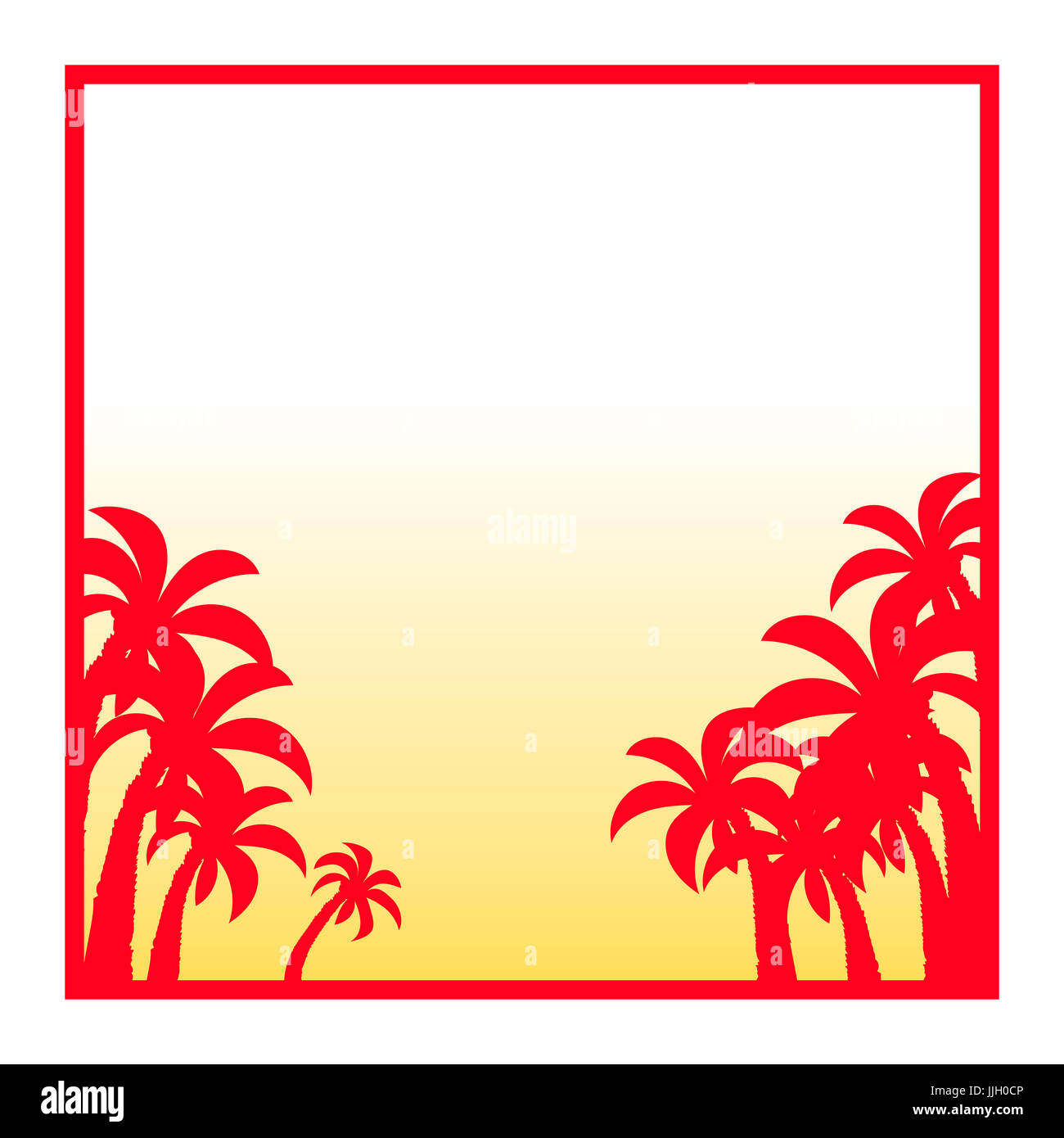 Palm Trees Clip Art Border
