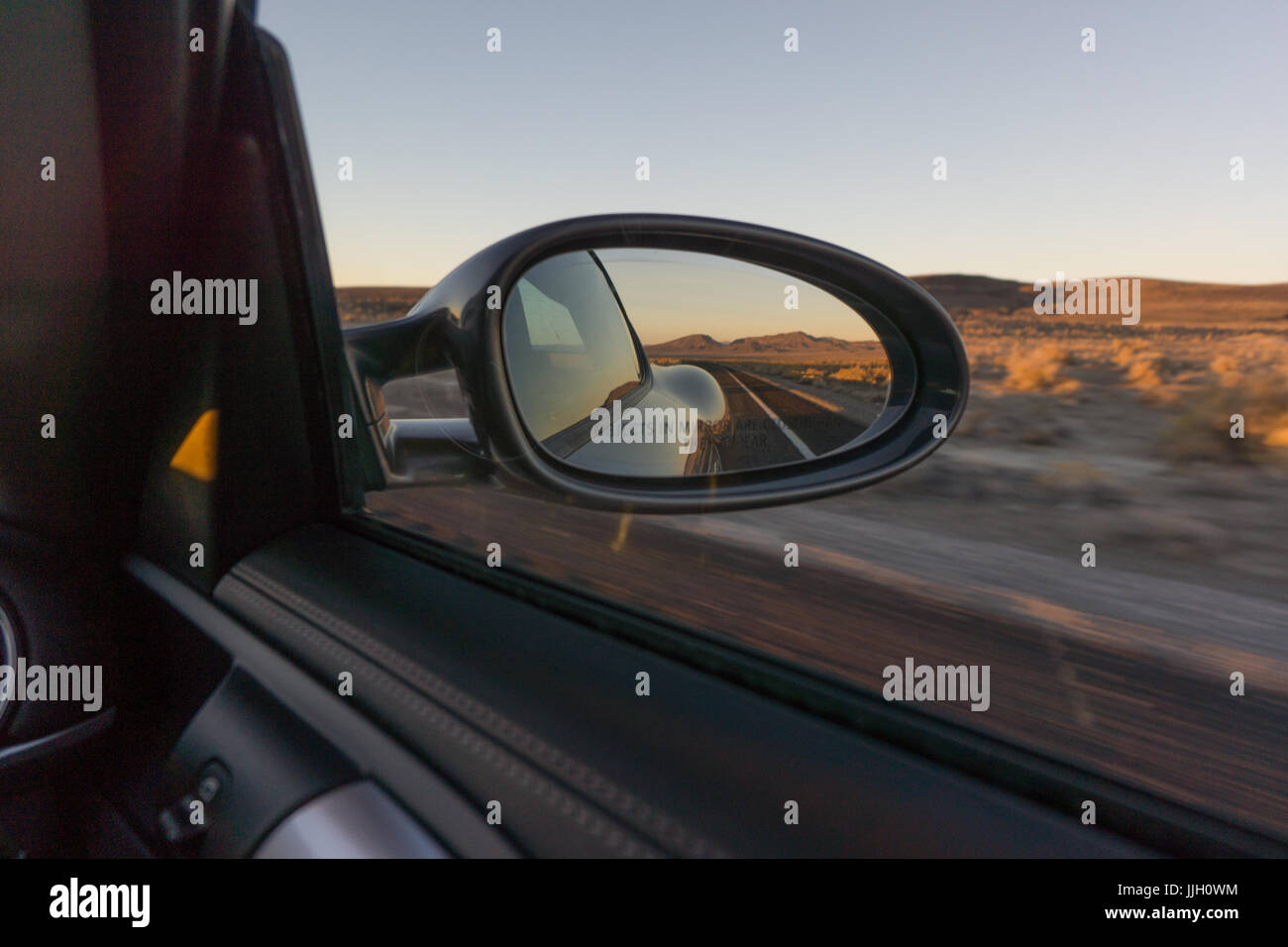 Rear view mirror Stock Photo Alamy