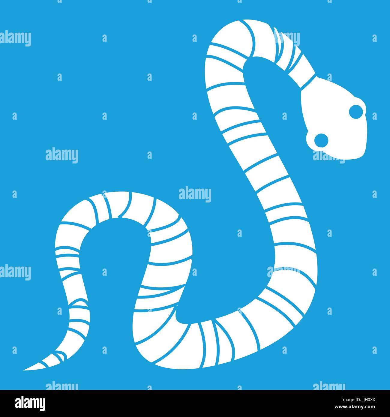 Striped snake icon white Stock Vector Image & Art - Alamy