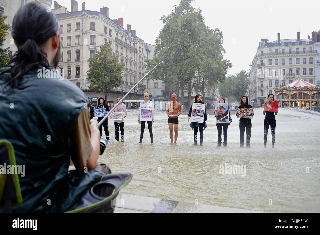 L269 animals rights defenders protest fishing and fish consummation ...