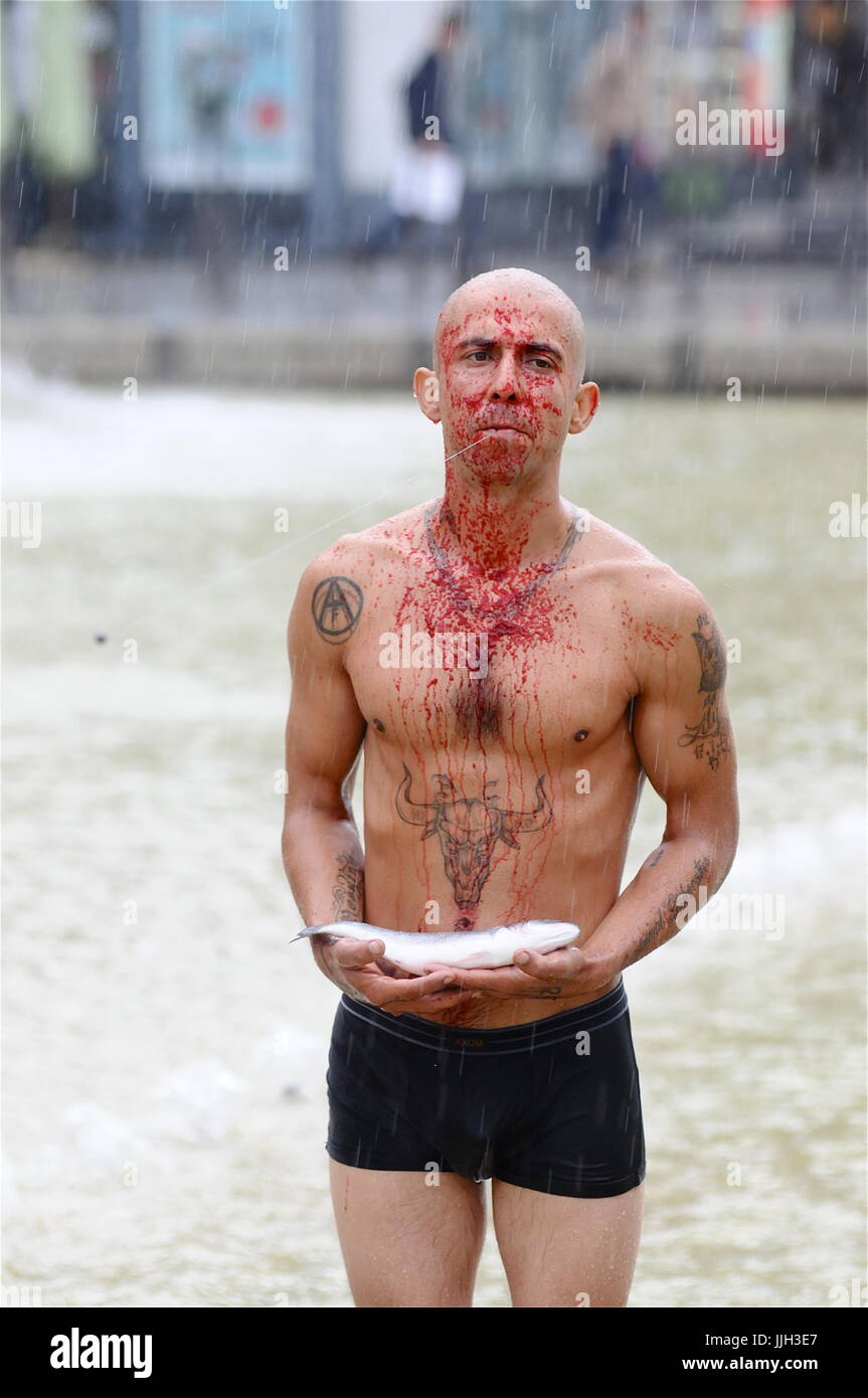 L269 animals rights defenders protest fishing and fish consummation ...
