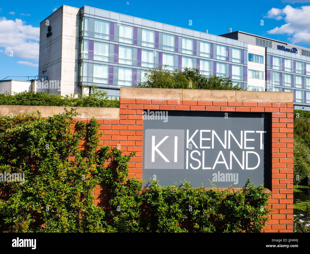 Kennet Island Housing Development, Kennet Island, Reading, Berkshire, England Stock Photo