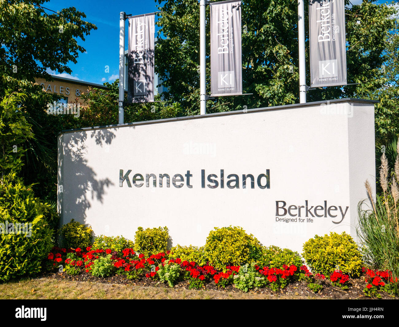 Kennet Island Housing Development, Kennet Island, Reading, Berkshire, England, UK, GB. Stock Photo