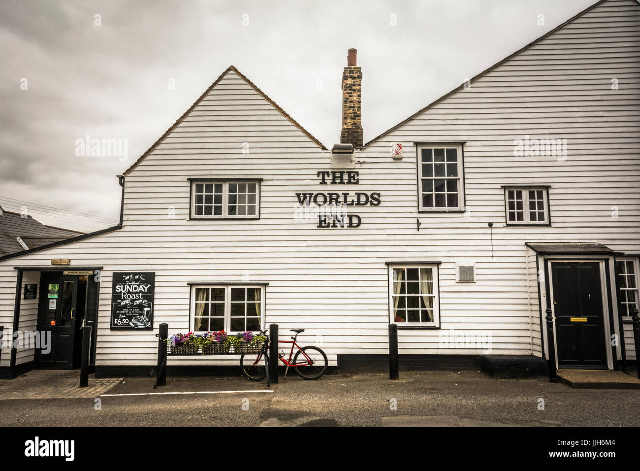 The world s end public house in tilbury essex uk stock photo alamy