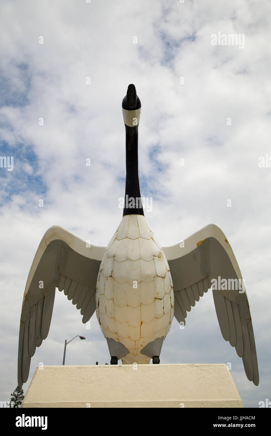 The famous Canada Goose in Wawa, Ontario. Stock Photo