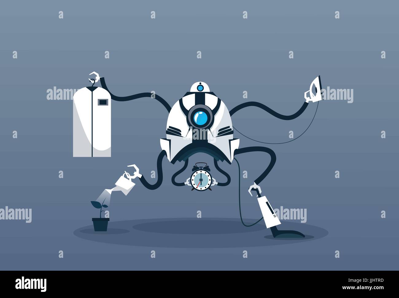 Modern Robot Housekeeping Technology Artificial Intelligence Cleaning