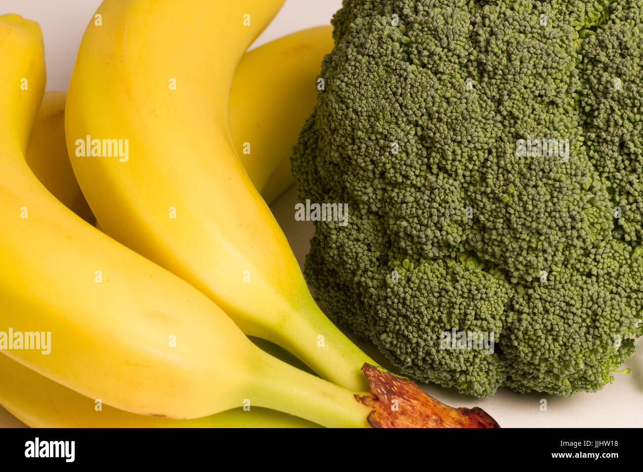 B is for bananas and broccoli Stock Photo Alamy